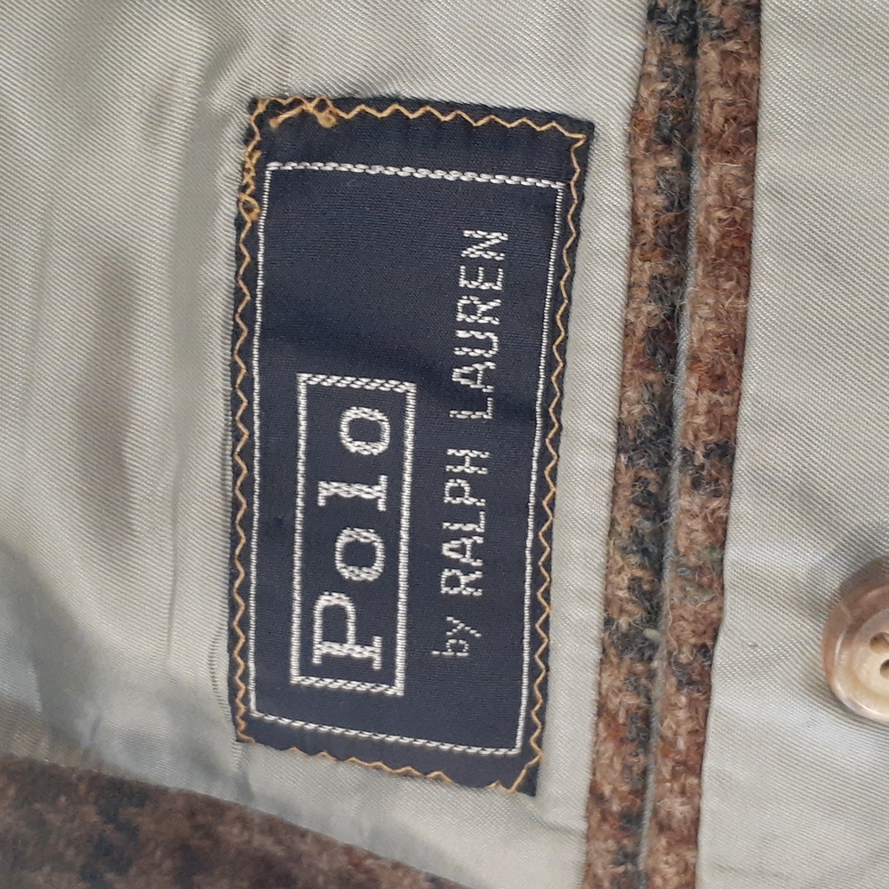 Vintage Polo Ralph Lauren Tweed Blazer. No size tag - Picture 9 of 10